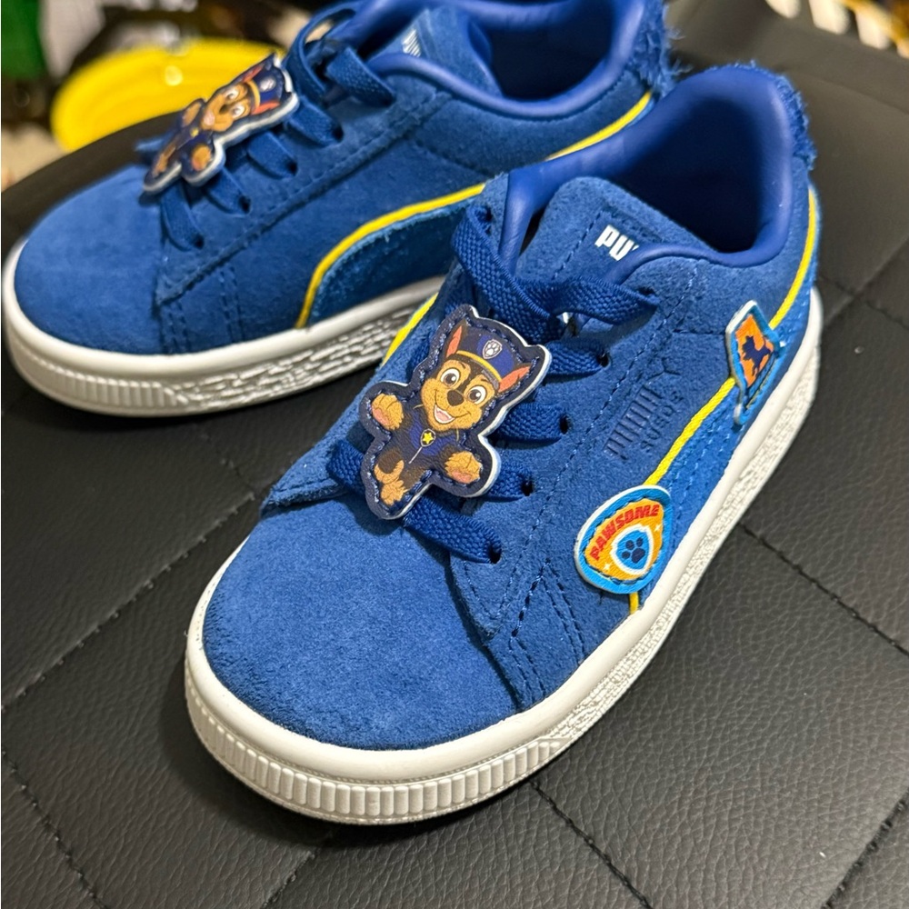 PUMA Kids Blue Sneakers with Paw Patrol Design